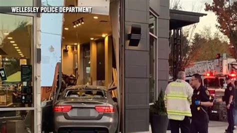 Driver slams into Starbucks in Wellesley